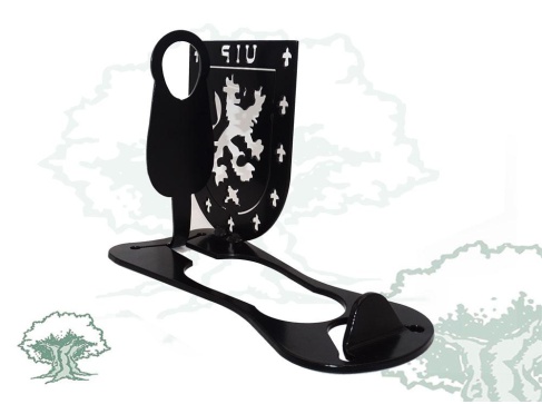 Porta vino de forja UIP Policía Nacional