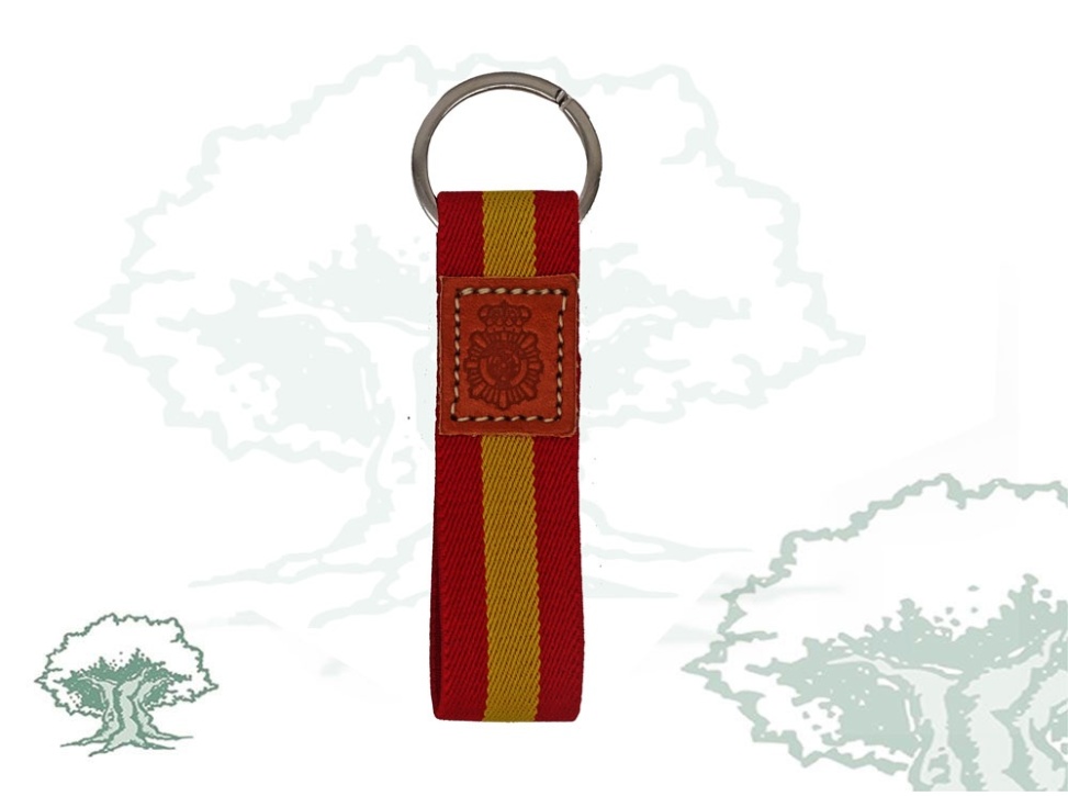 Llavero de cinta elástica Policía Nacional