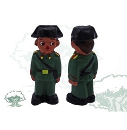 Figura Guardia Civil de barro 6x2 cm