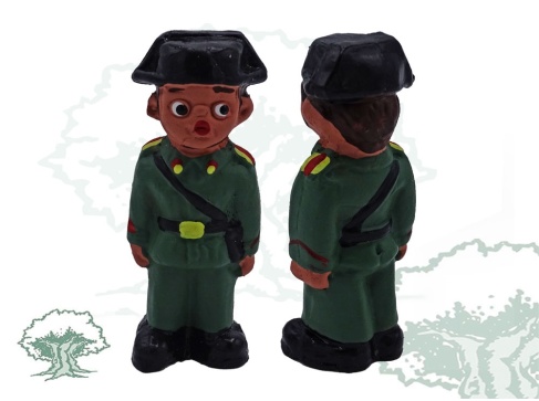 Figura Guardia Civil de barro 6x2 cm