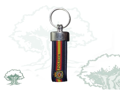 Llavero Policía Nacional cinta bordada