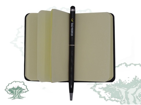 Libreta Guardia Civil con bolígrafo