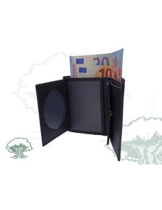 Cartera monedero vertical con chapa