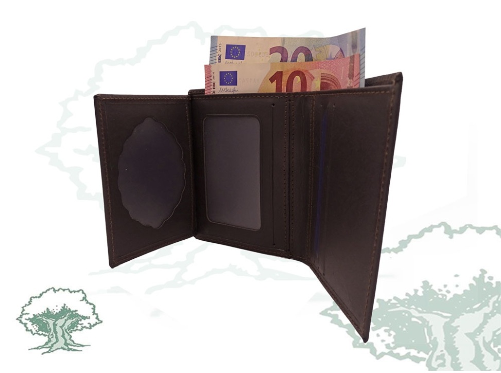 Cartera España marrón