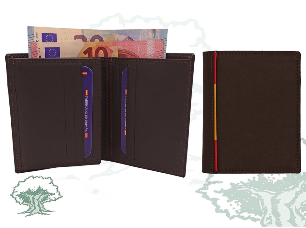 Cartera España marrón