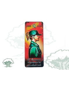 Pegatina 35 Aniversario Incorporación mujer Guardia Civil