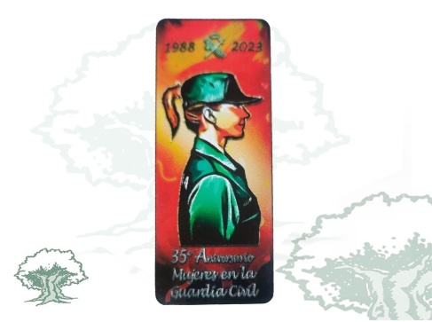 Pegatina 35 Aniversario de la incorporación de la mujer a la Guardia Civil