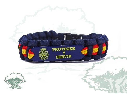 Pulsera Policía Nacional "Proteger y Servir" Pulsera Policía Nacional "Proteger y Servir"