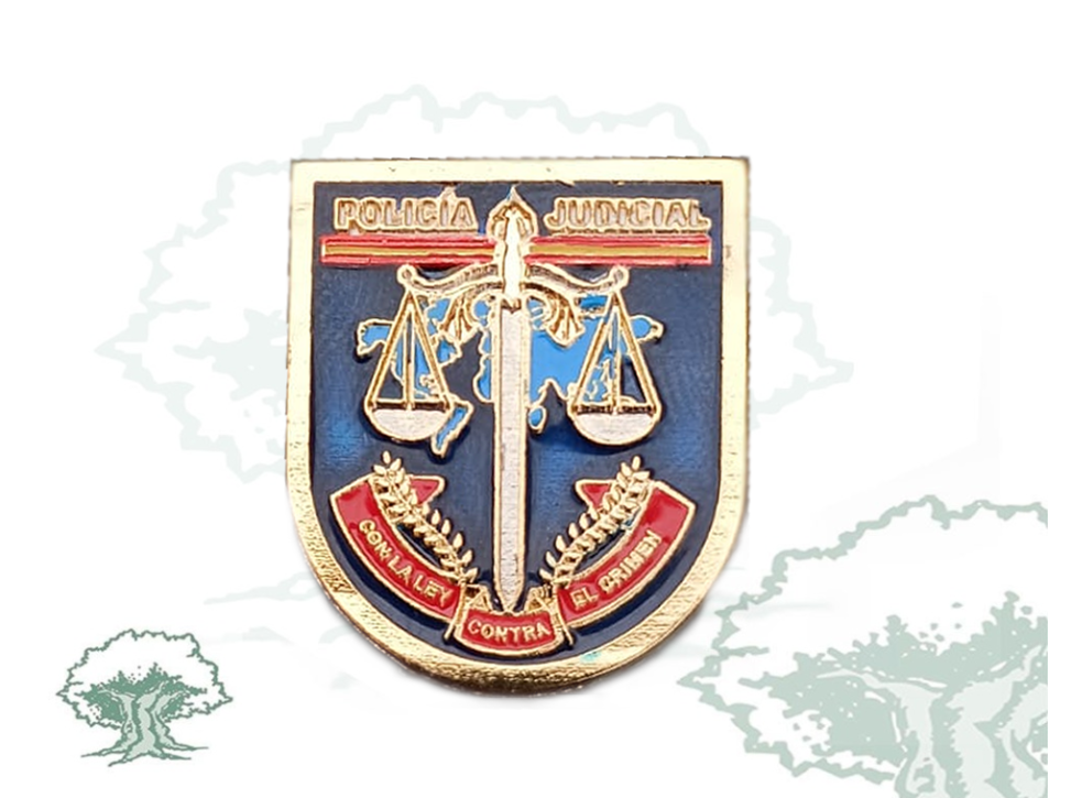 Distintivo de función Judicial Policía Nacional