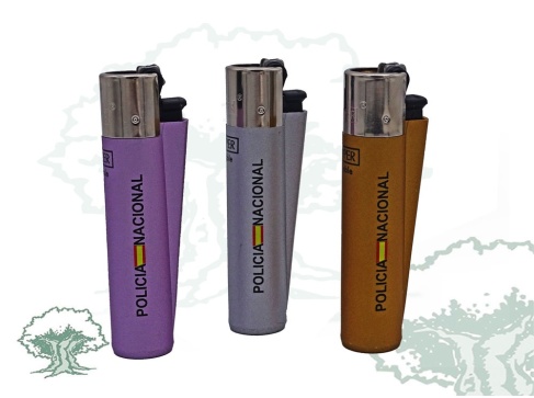 Encendedor Policía Nacional clipper metalizado