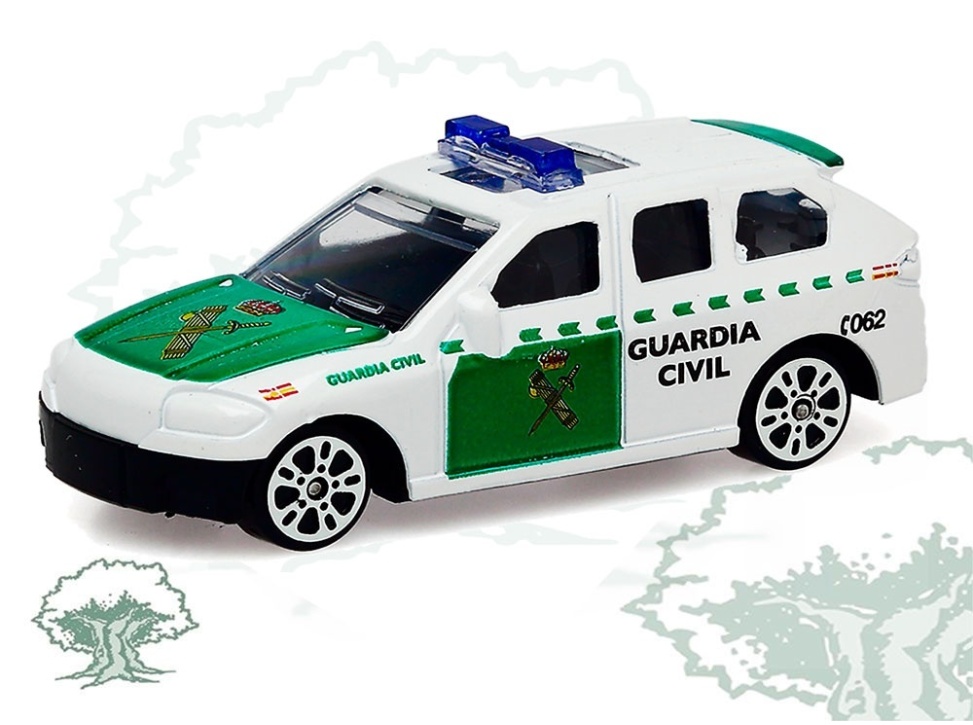 Coche Guardia Civil de juguete metálico