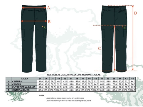 Pantalón Guardia Civil técnico