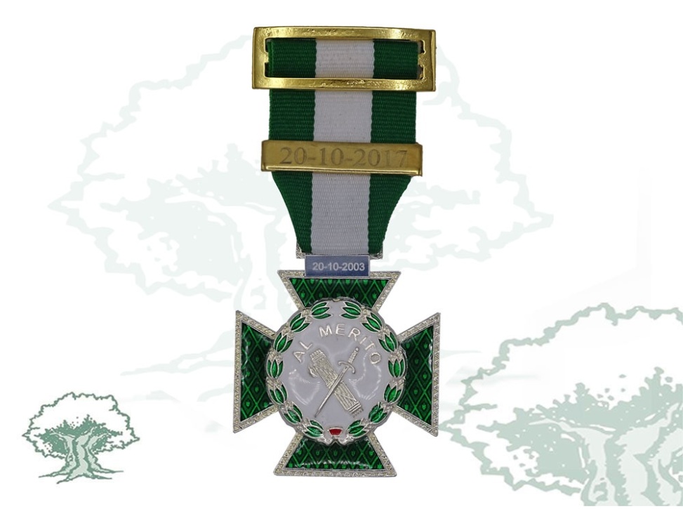 Cruz Orden del Mérito Guardia Civil distintivo blanco