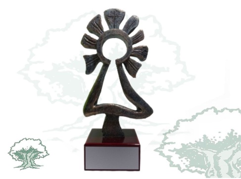 Figura Virgen del Pilar silueta plata envejecida Figura Virgen del Pilar silueta plata envejecida