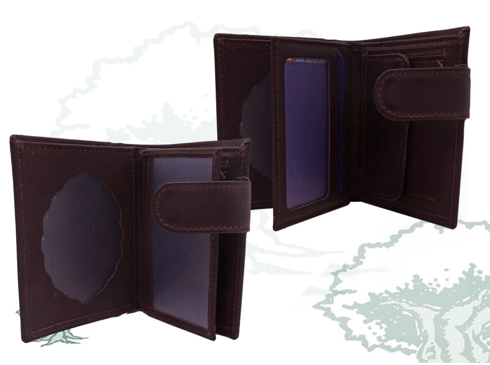 Cartera monedero con chapa con bandera de España