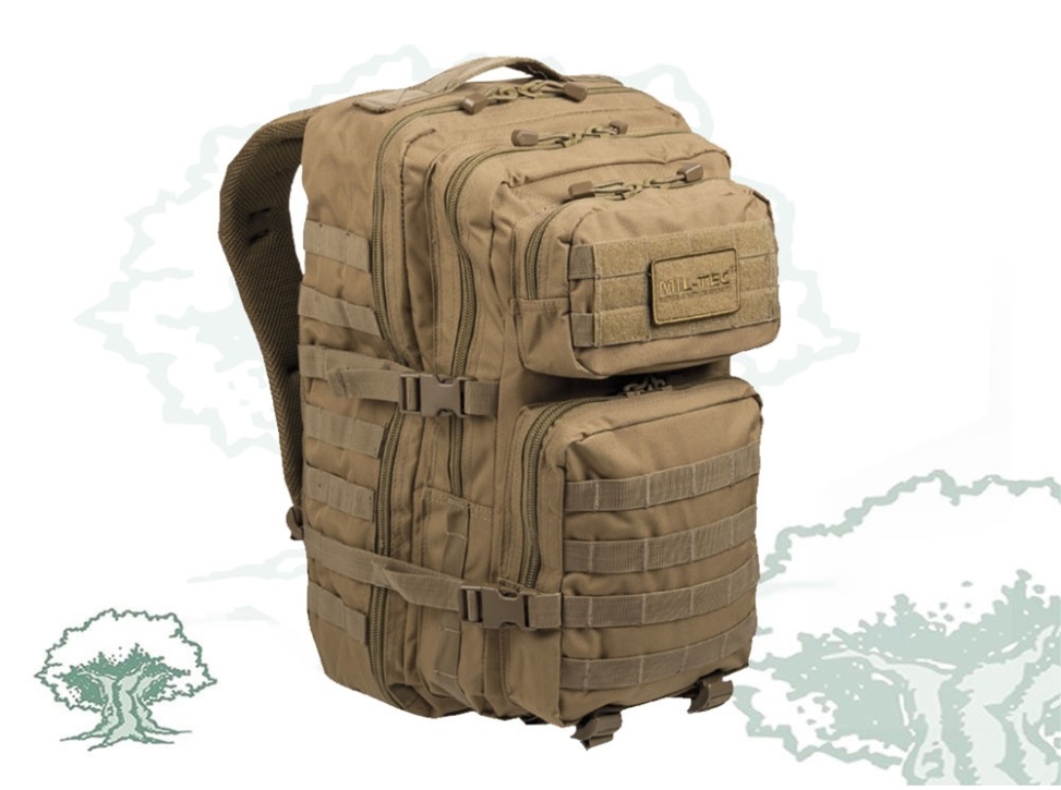 Mochila Miltec Assault LG coyote 36 litros