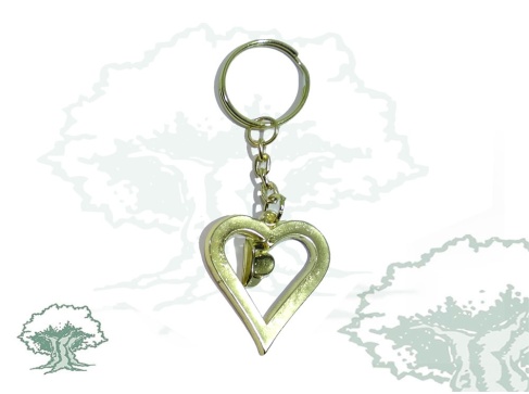 Llavero corazón con tricornio