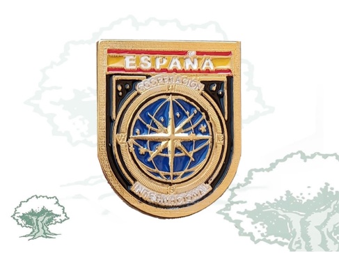 Distintivo de función Cooperación Internacional de la Policía Nacional