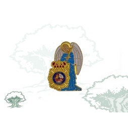 Pin Angel Custodio con emblema de la Policía Nacional
