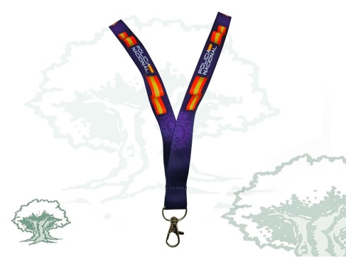 Cinta lanyard Policia Nacional