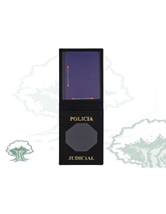 Cartera Policía Judicial Guardia Civil para chapa octogonal