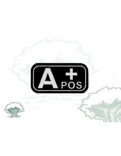 Parche grupo sanguíneo negro 2