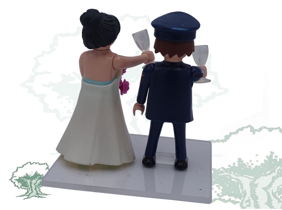 Muñeco articulado boda Policía Nacional