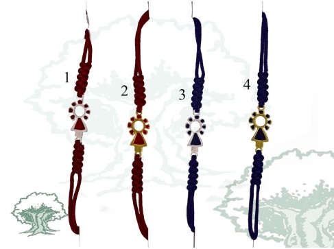 Pulsera Virgen del Pilar de hilo