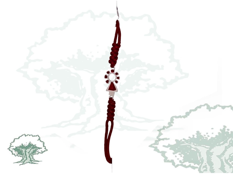 Pulsera Virgen del Pilar de hilo