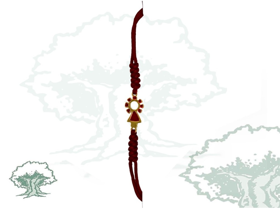 Pulsera Virgen del Pilar de hilo