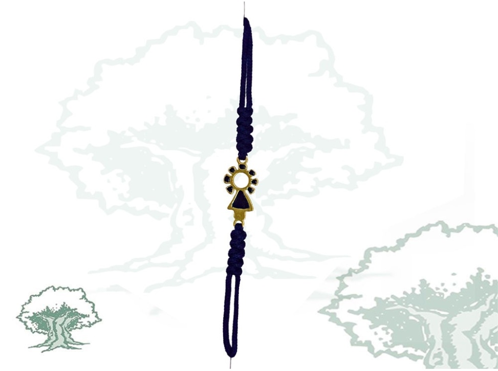 Pulsera Virgen del Pilar de hilo