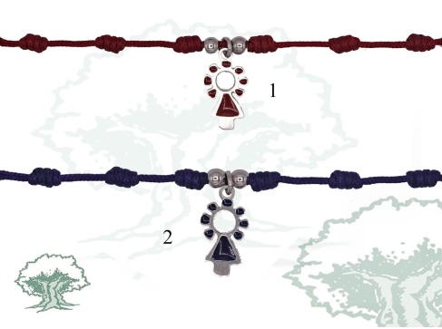 Pulsera Virgen del Pilar de hilo con nudos