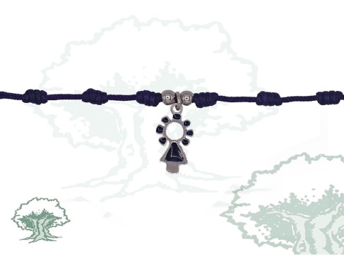 Pulsera Virgen del Pilar de hilo con nudos