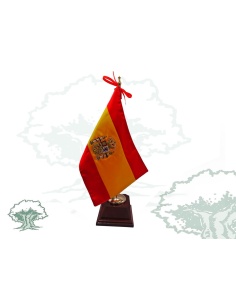 Bandera sobremesa peana rectangular 2
