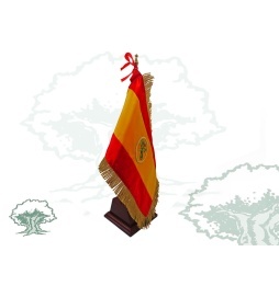 Bandera de España de sobremesa Guardia Civil con peana rectangular