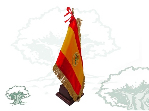 Bandera España sobremesa Guardia Civil