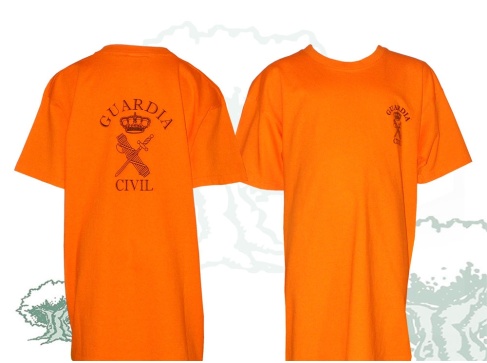 Camiseta de algodon Guardia Civil liquidación