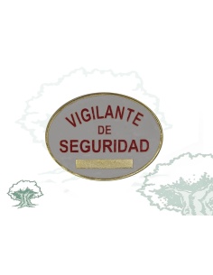 Placa Vigilante de Seguridad homologada metálica