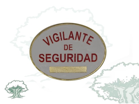 Placa homologada Vigilante de Seguridad metálica Placa homologada Vigilante de Seguridad metálica