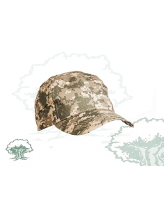 Gorra de camuflaje en árido