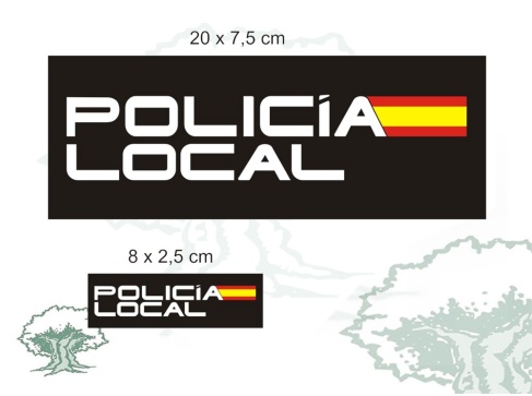 Logos Policía Local con bandera para chaleco