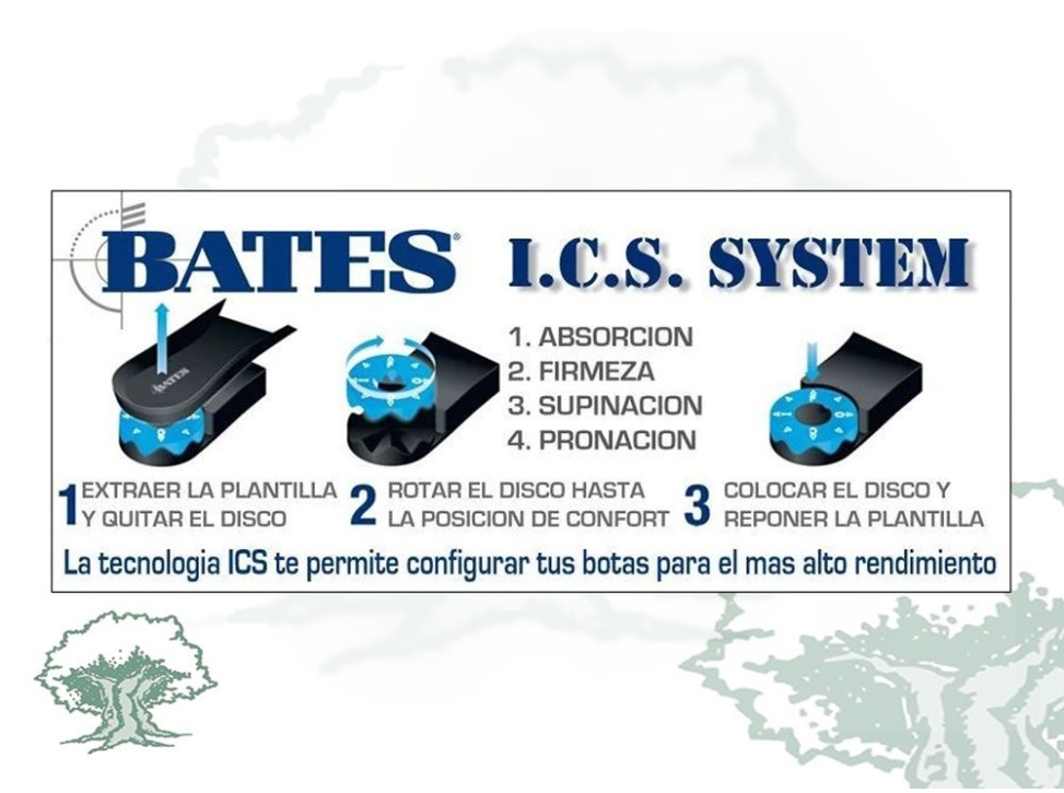 Botas Bates Strike 8" cremallera waterproof