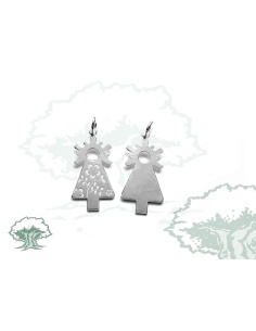 Colgante Virgen del Pilar silueta de plata