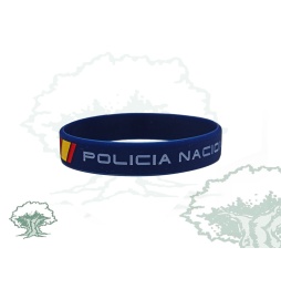 Pulsera goma Policia Nacional