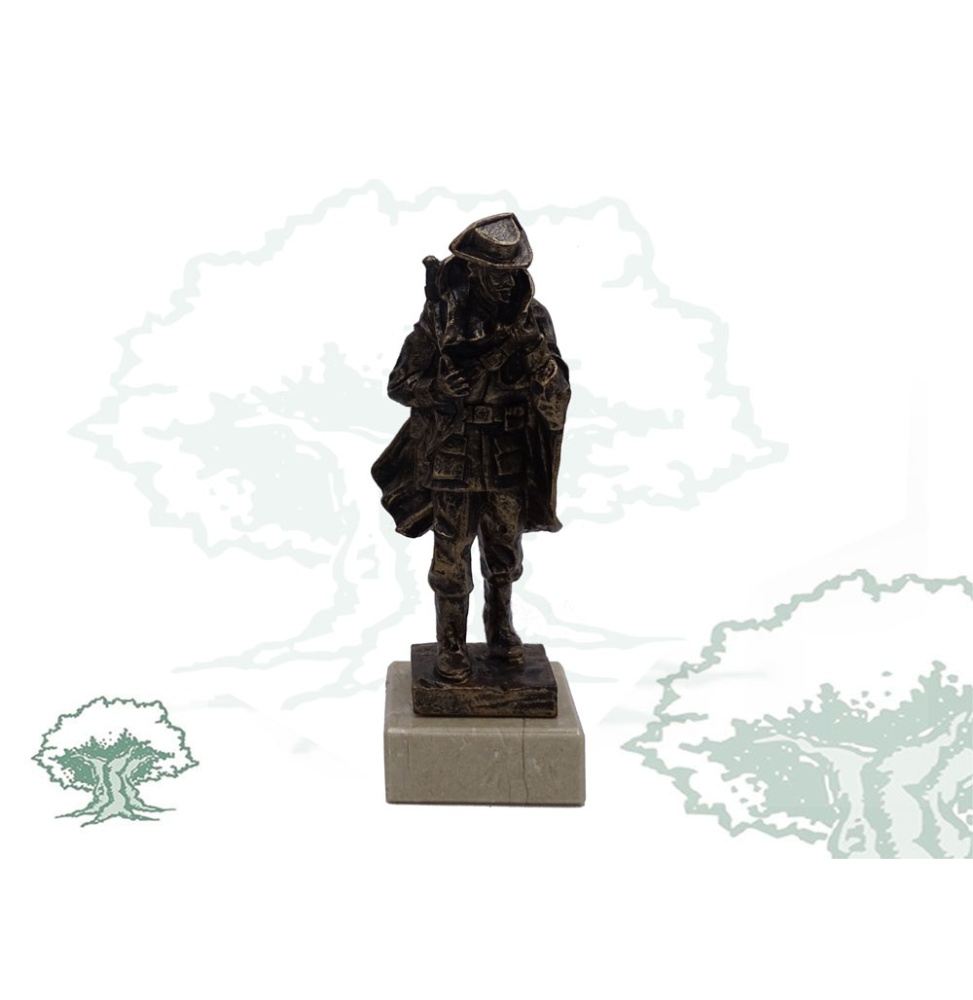 Figura Guardia Civil con capa color bronce pequeña