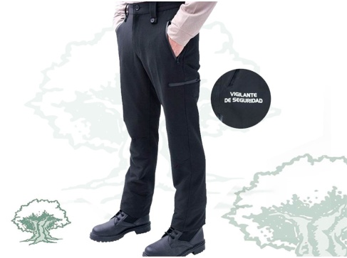 Pantalón Vigilante de Seguridad bielástico Softshell