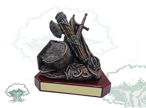 Alegoría Guardia Civil color bronce pequeña