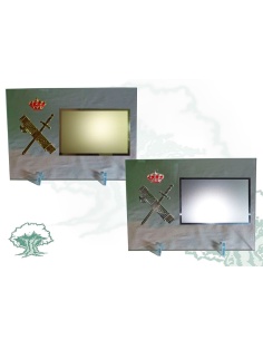 Placa Guardia Civil de cristal horizontal