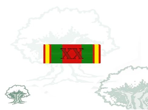 Pasador Medalla a la Dedicación Policial Rodmen escalable