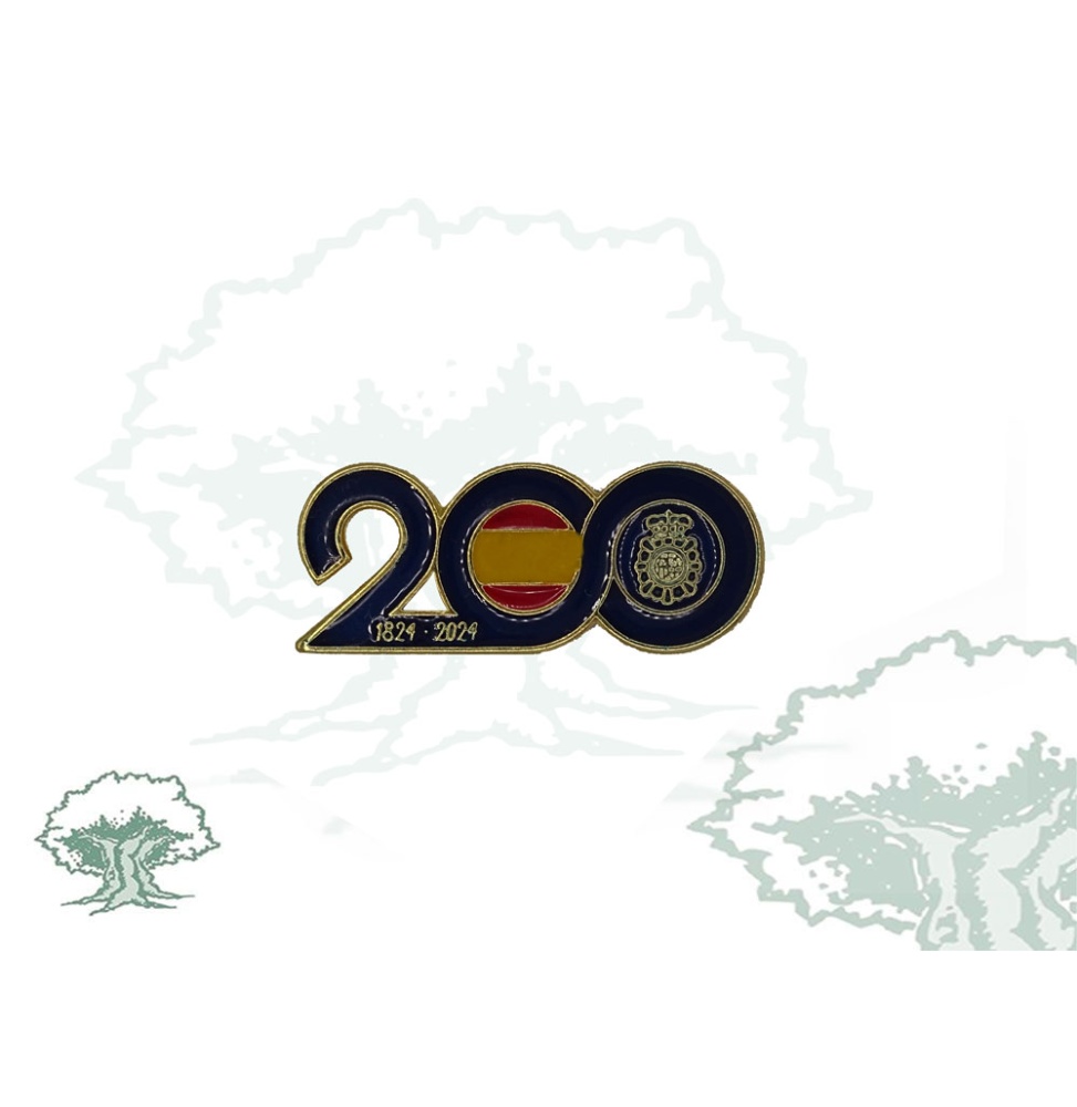 Pin conmemorativo del 200 Aniversario de la Policia Nacional